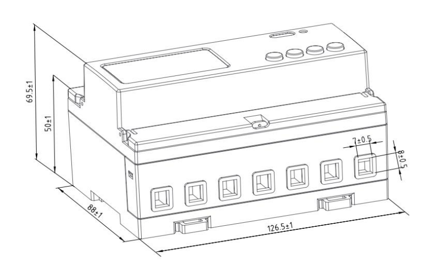 ADL3000-E - outline and dimension - direct connection