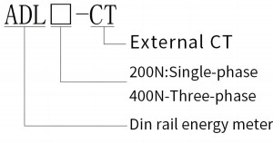 ADL400N-CT Din Rail Energy Meter - types - 1