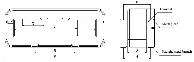 AKH-0.66-L residual current transformer outline dimension ratio - 3