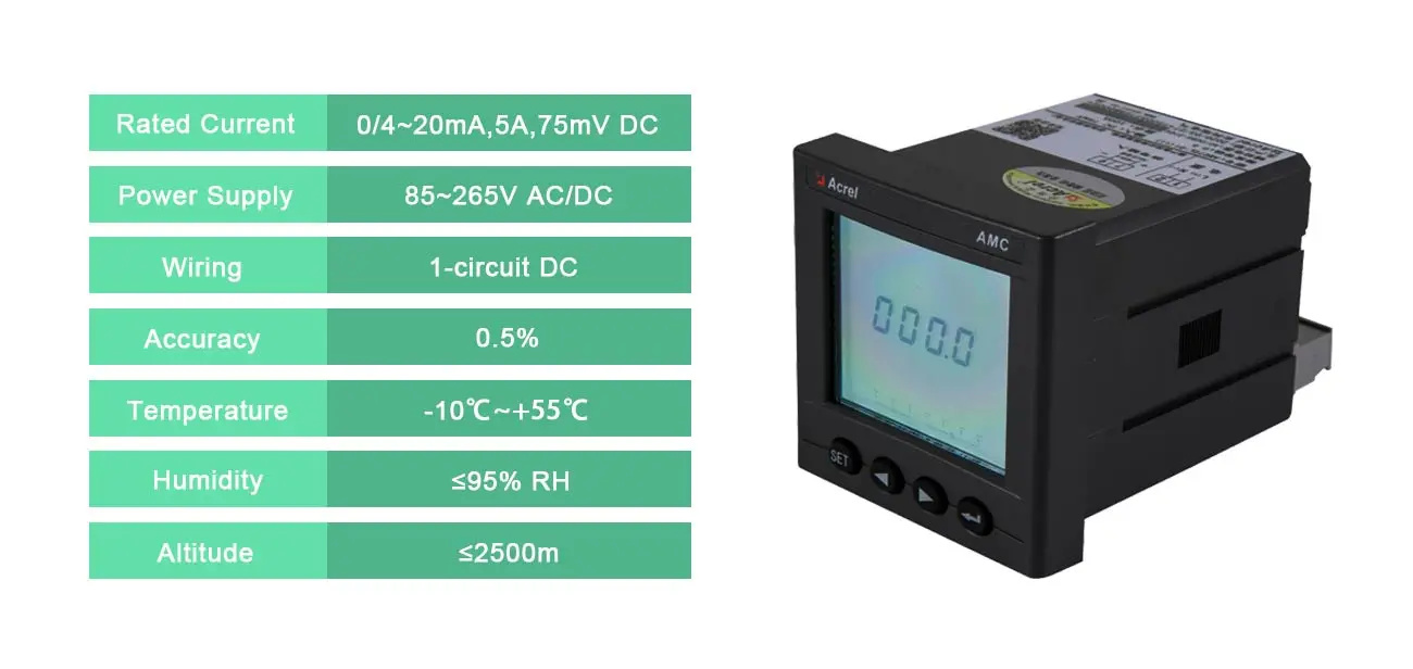 AMC72L-DI - parameter