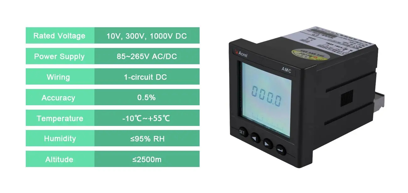 AMC72L-DV - parameter