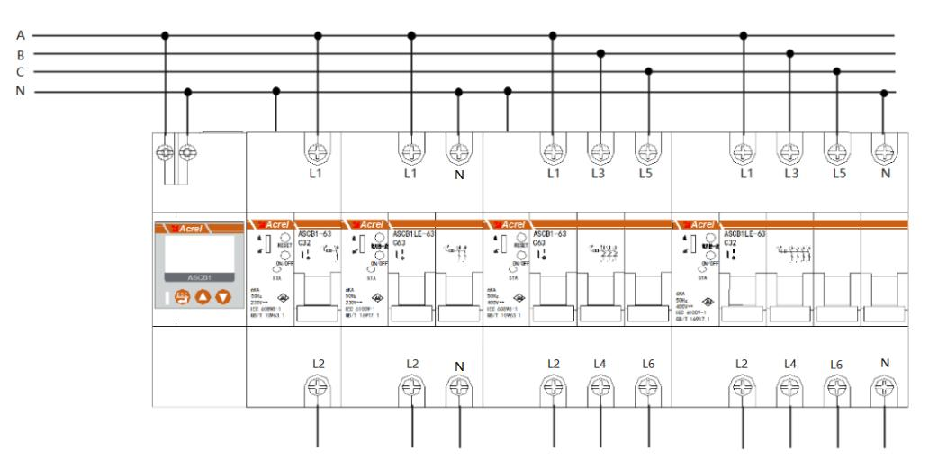 ASCB1 - wiring - example