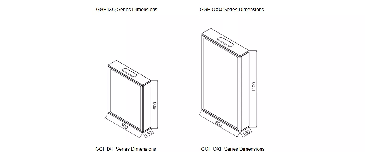 Acrel GGF medical IT power panel - dimension - 2