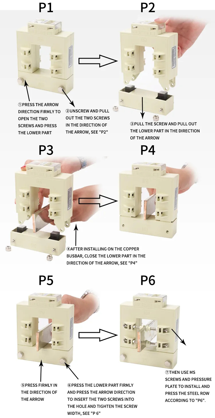 Acrel split core current transfomer solution - installation - 1