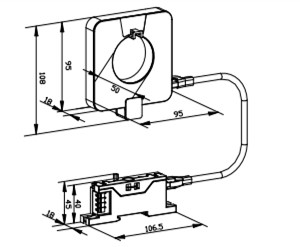 BA50L Smart Leakage Current Transducer - dimension - 4