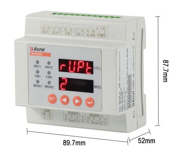 WHD20R din rail type - dimension