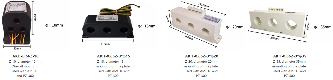 akh-0.66-z-series-three-phase-current-transformer dimension