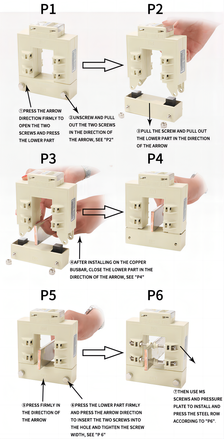 split-core-current-transformer-installation