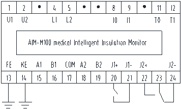 wiring-of-aim-m100-medical-isolated-meter